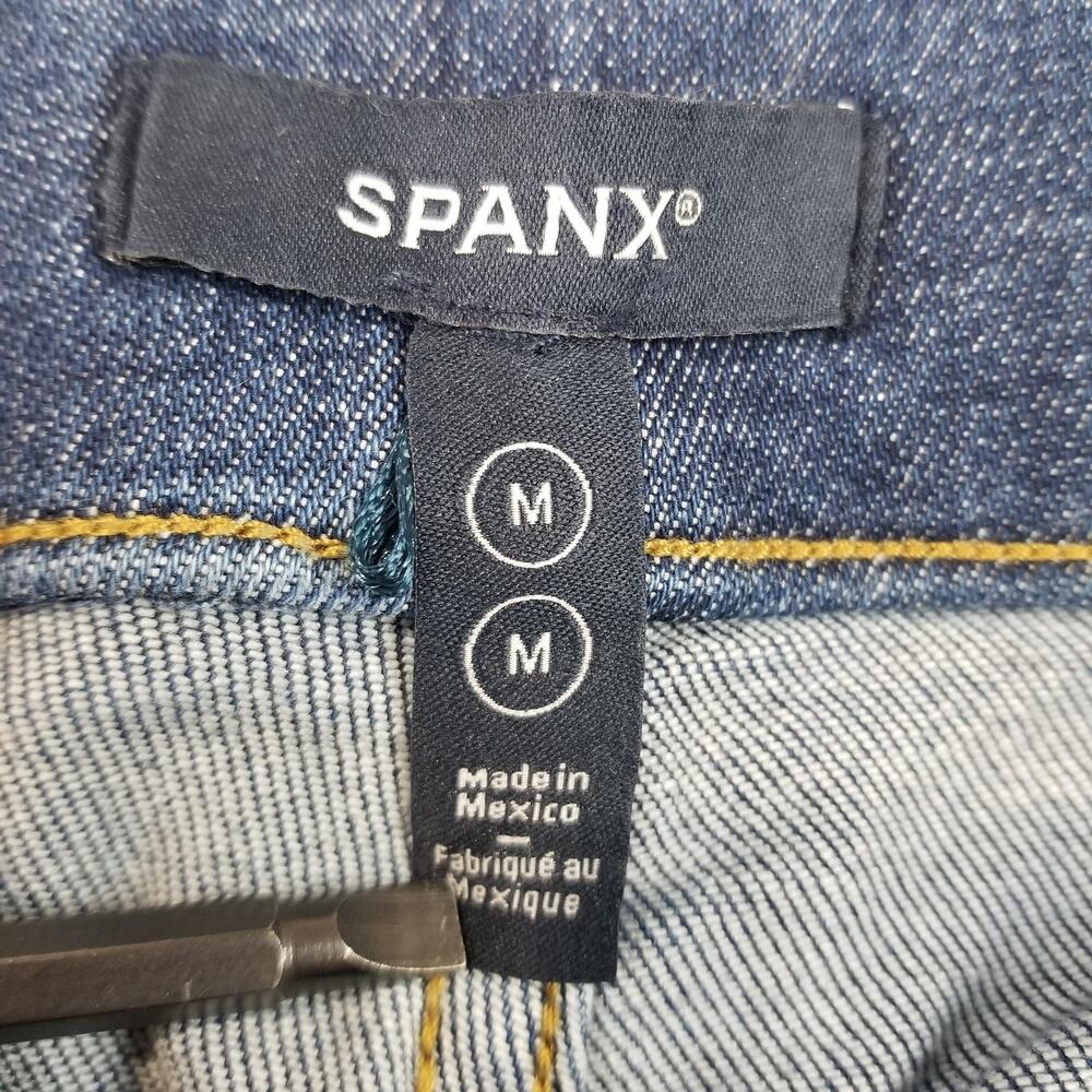 SPANX Jeans Womens Medium Blue EveryWear Flare Pull On High Rise Stretch 21164R - Picture 3 of 13